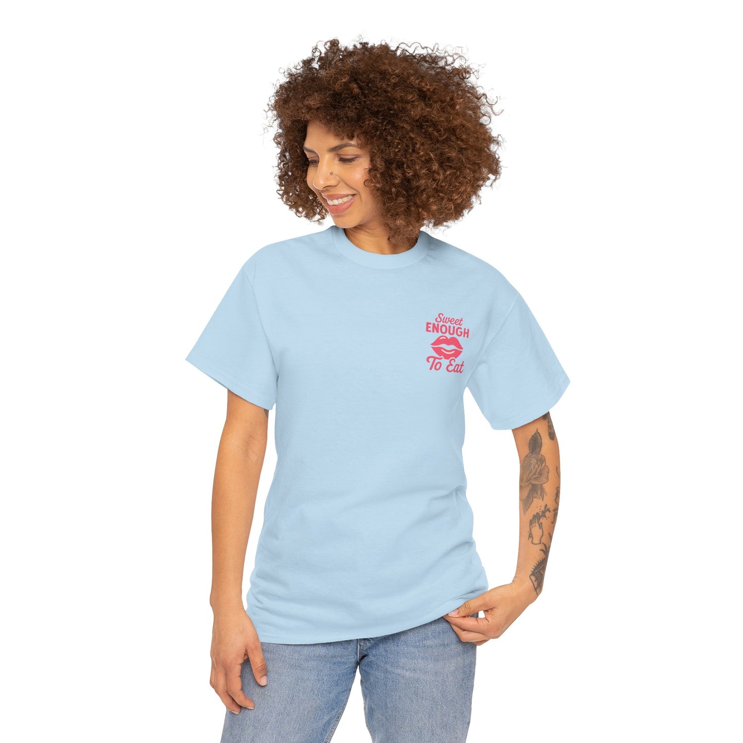 Sweet Enough to Eat Tee, Cute Graphic Tee, Fun Casual Wear, Birthday Gift, Sweet Quotes Shirt