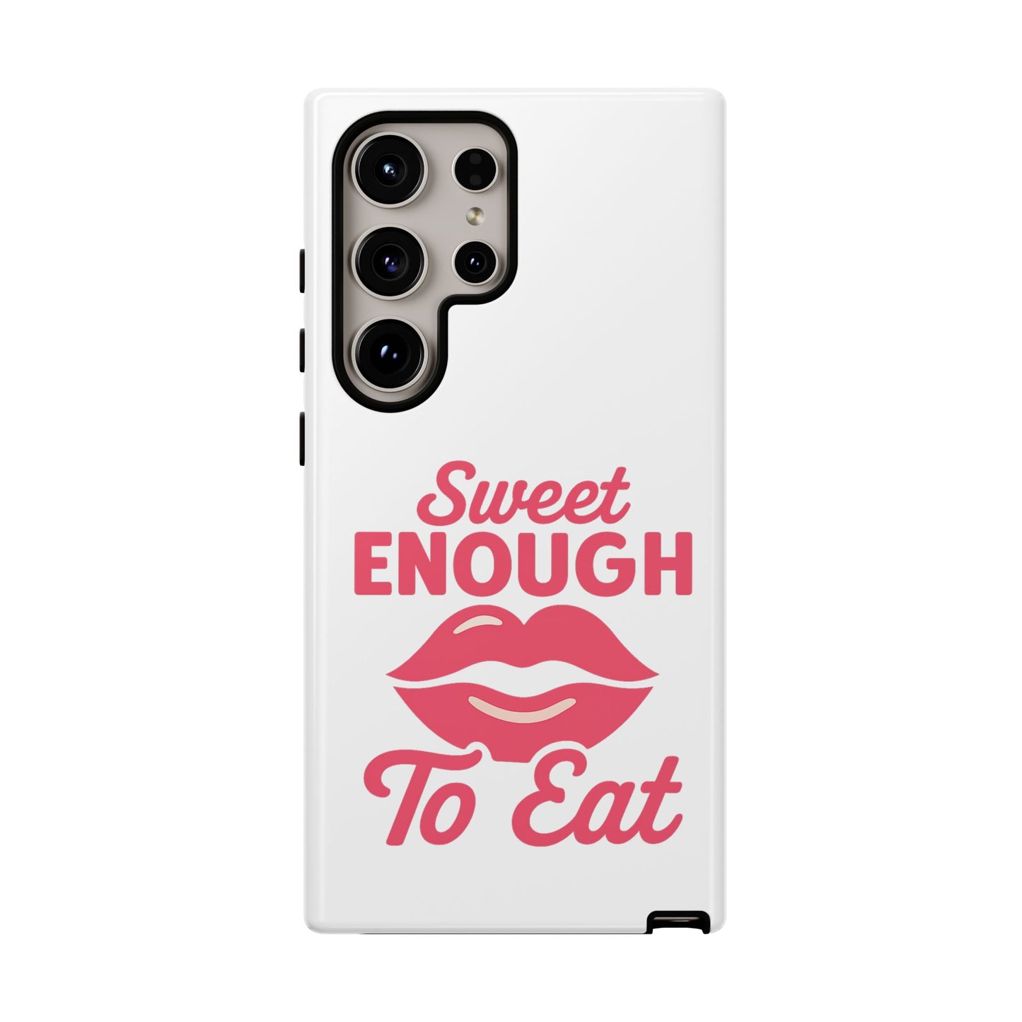 Sweet Enough Phone Case, Cute Gift for Food Lovers, Phone Accessories for Her, Fun Cell Phone Cover, Valentine’s Day Present