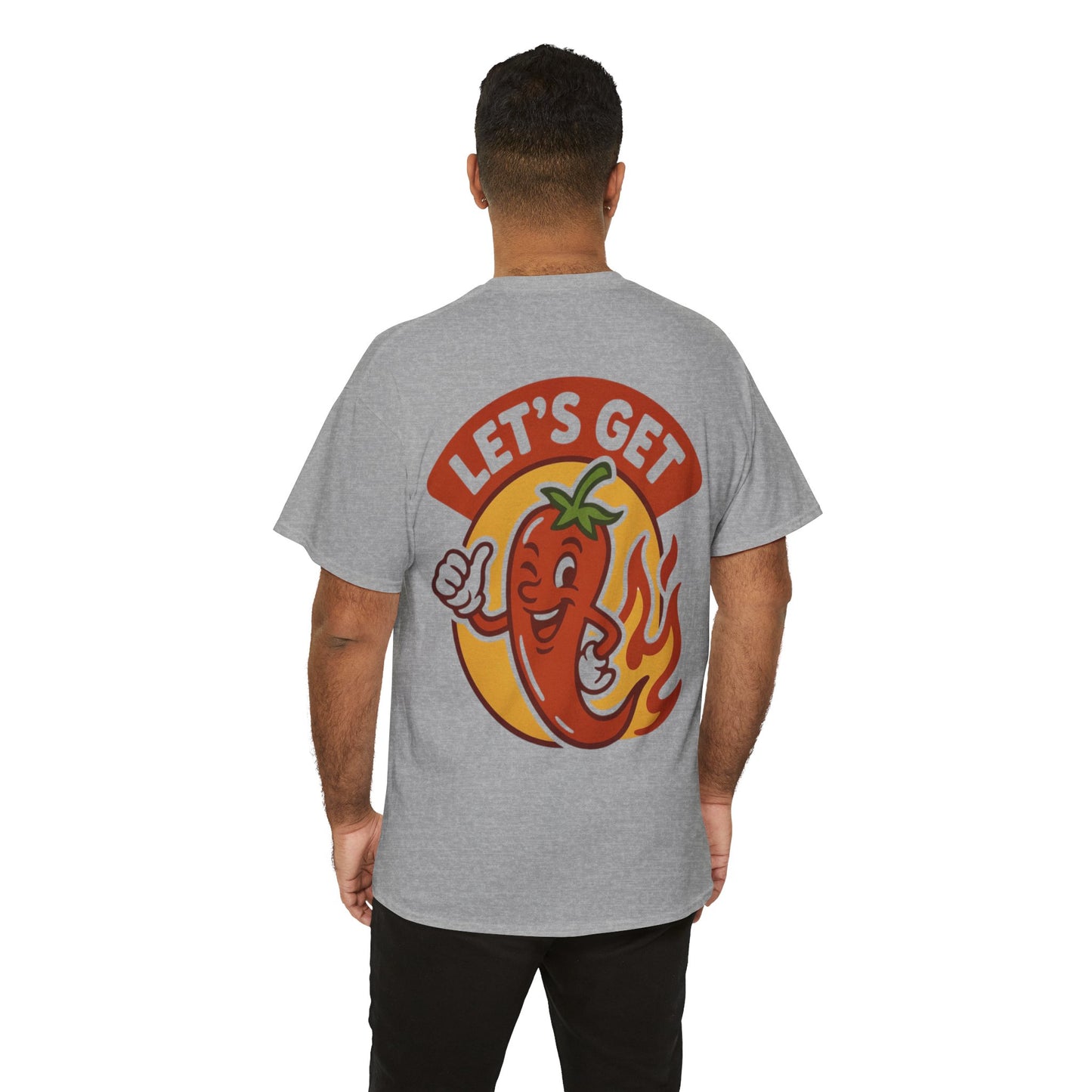 Spicy Themed Unisex Tee | Let's Get Fired Up T-Shirt, Fun Gift for Foodies, Summer BBQ, Casual Wear, Party Outfit, Spice Lover