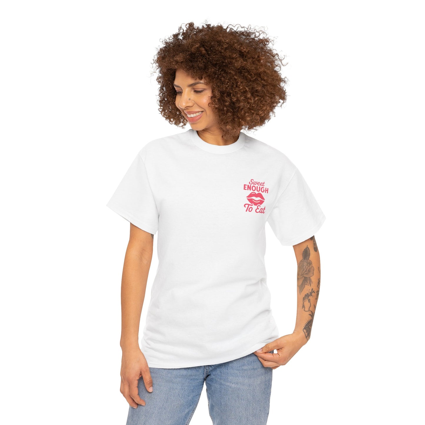 Sweet Enough to Eat Tee, Cute Graphic Tee, Fun Casual Wear, Birthday Gift, Sweet Quotes Shirt