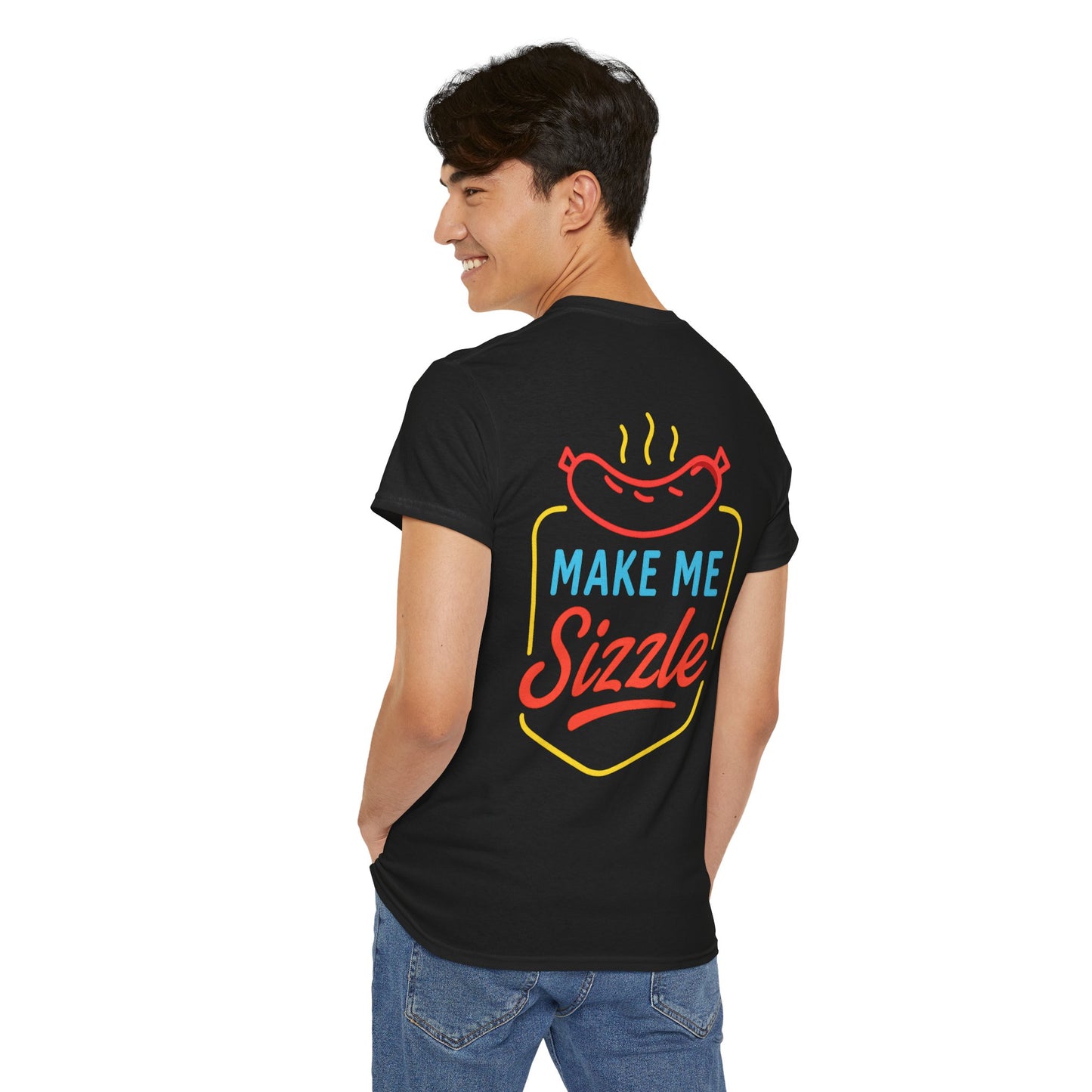 Sizzling Unisex Tee - Fun Summer BBQ Shirt, Gift for Grill Lovers, Casual Summer Wear, Birthday, Outdoor Gatherings
