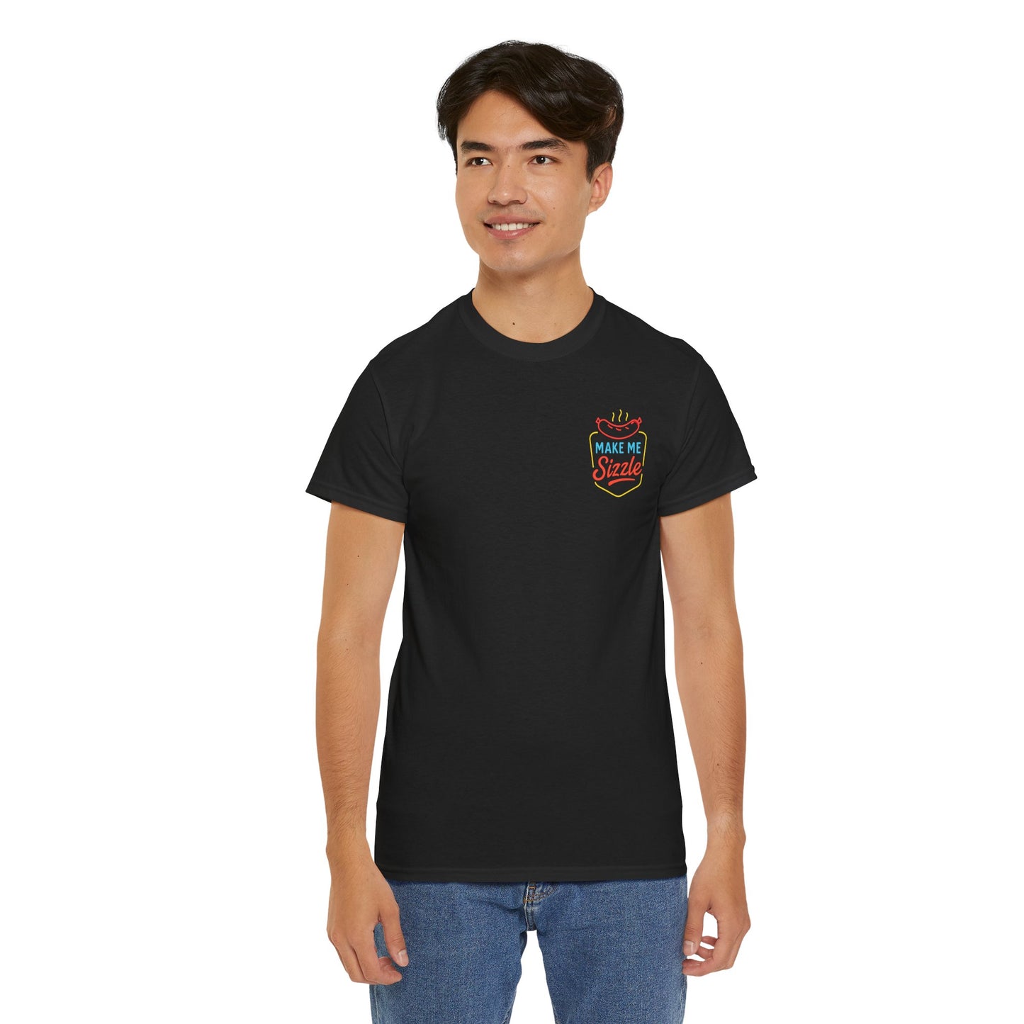 Sizzling Unisex Tee - Fun Summer BBQ Shirt, Gift for Grill Lovers, Casual Summer Wear, Birthday, Outdoor Gatherings