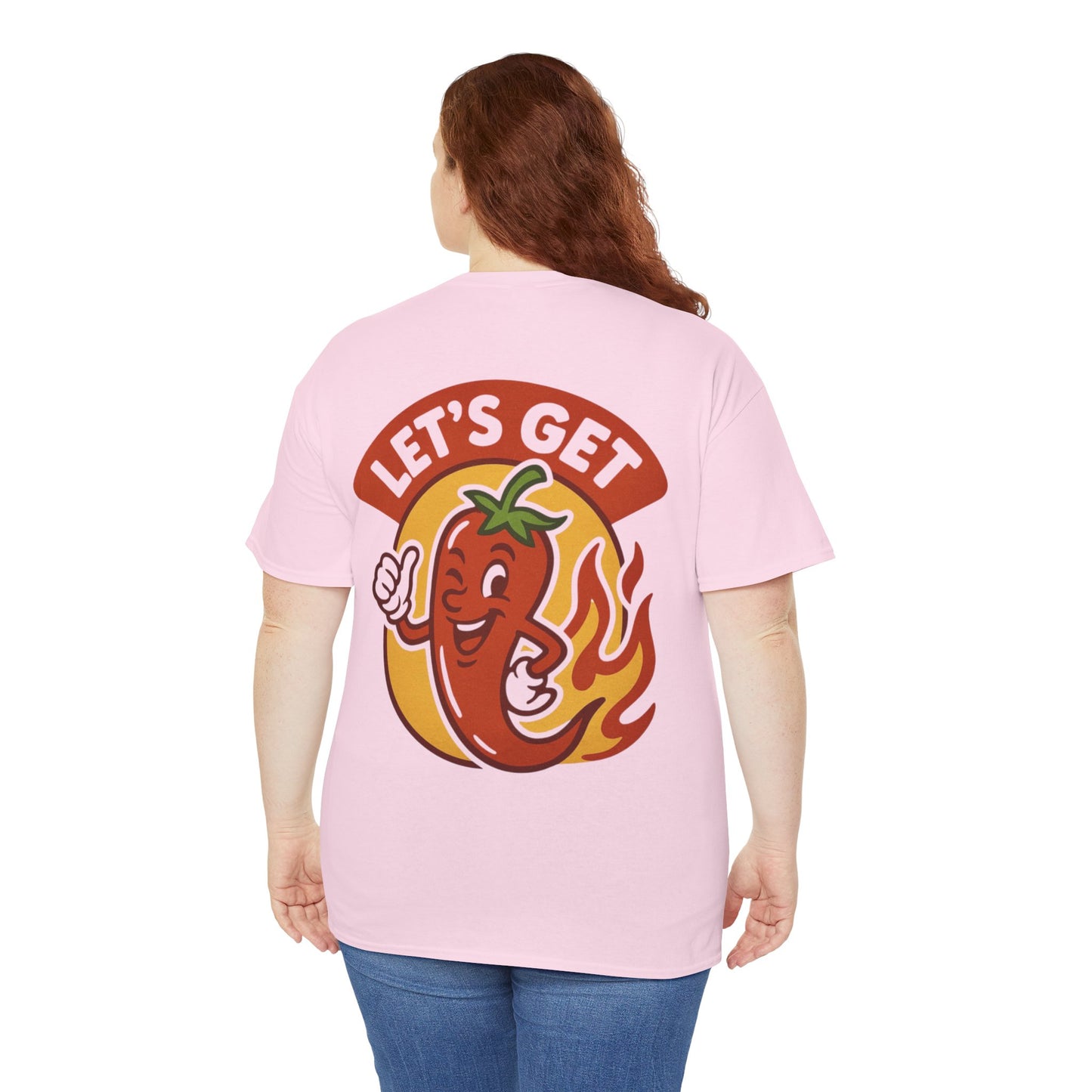 Spicy Themed Unisex Tee | Let's Get Fired Up T-Shirt, Fun Gift for Foodies, Summer BBQ, Casual Wear, Party Outfit, Spice Lover