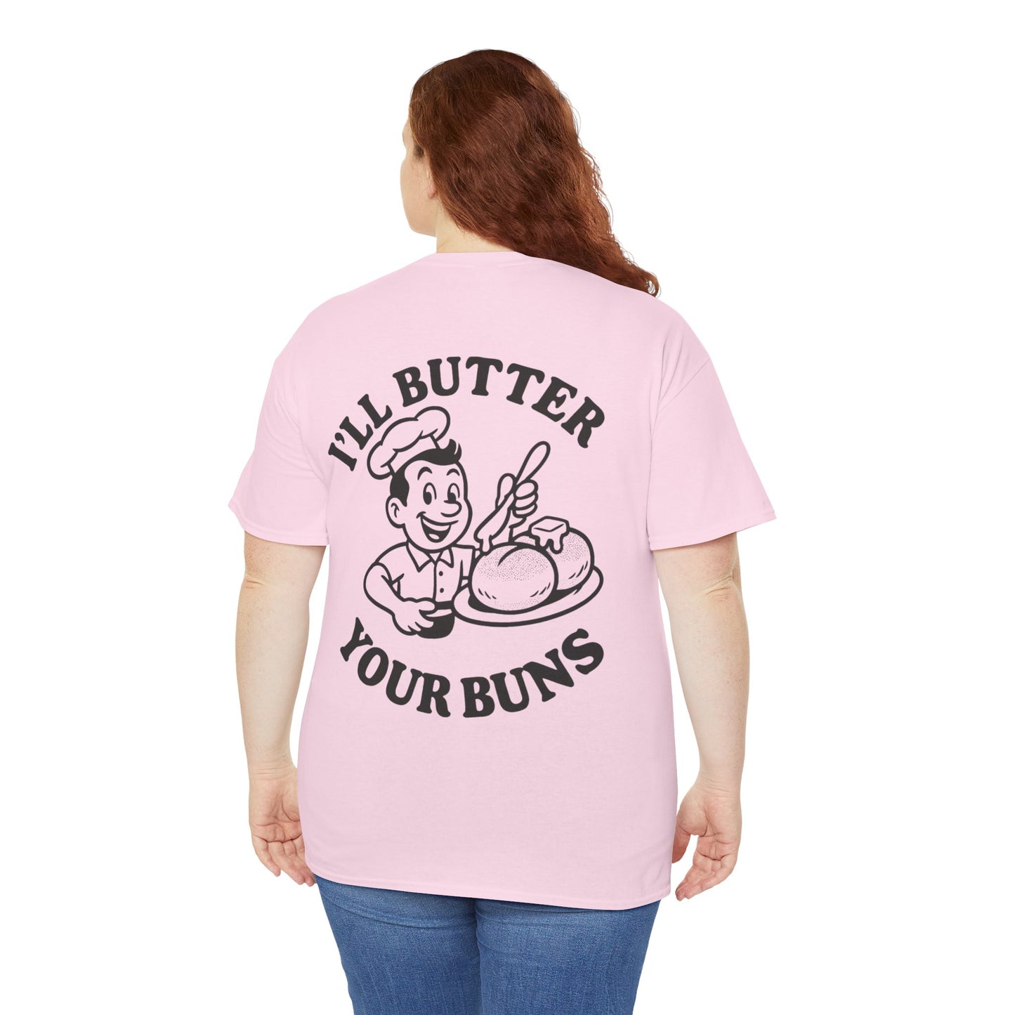 Funny Chef T-Shirt, I'll Butter Your Buns Tee, Baking Gift, Foodie Humor Shirt, Kitchen Lover Apparel, Cute Cooking Tee