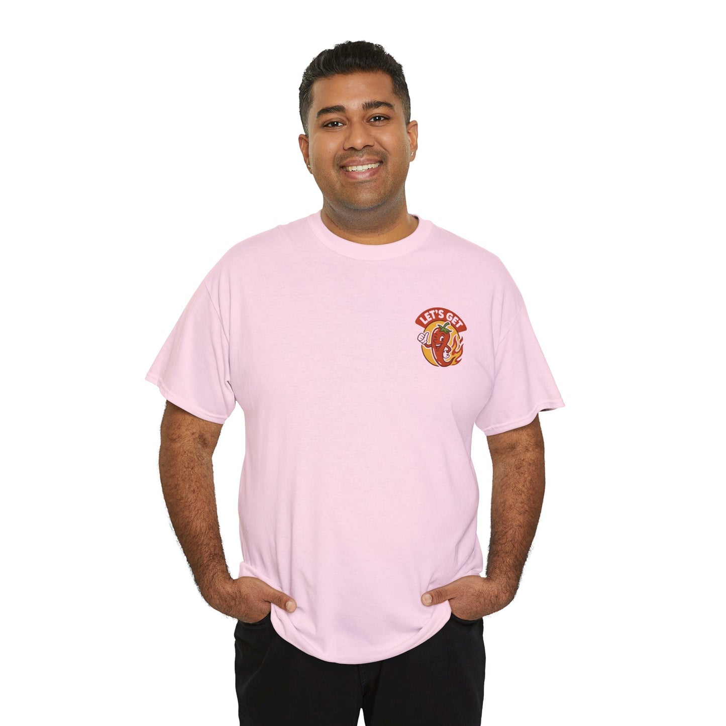 Spicy Themed Unisex Tee | Let's Get Fired Up T-Shirt, Fun Gift for Foodies, Summer BBQ, Casual Wear, Party Outfit, Spice Lover