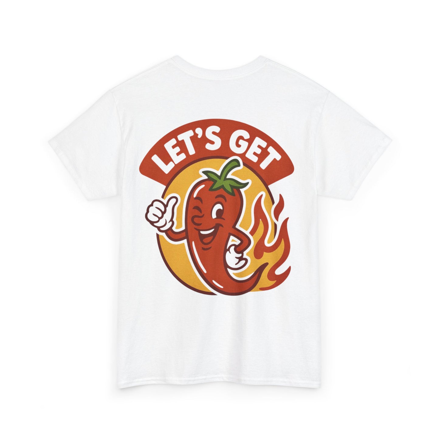Spicy Themed Unisex Tee | Let's Get Fired Up T-Shirt, Fun Gift for Foodies, Summer BBQ, Casual Wear, Party Outfit, Spice Lover