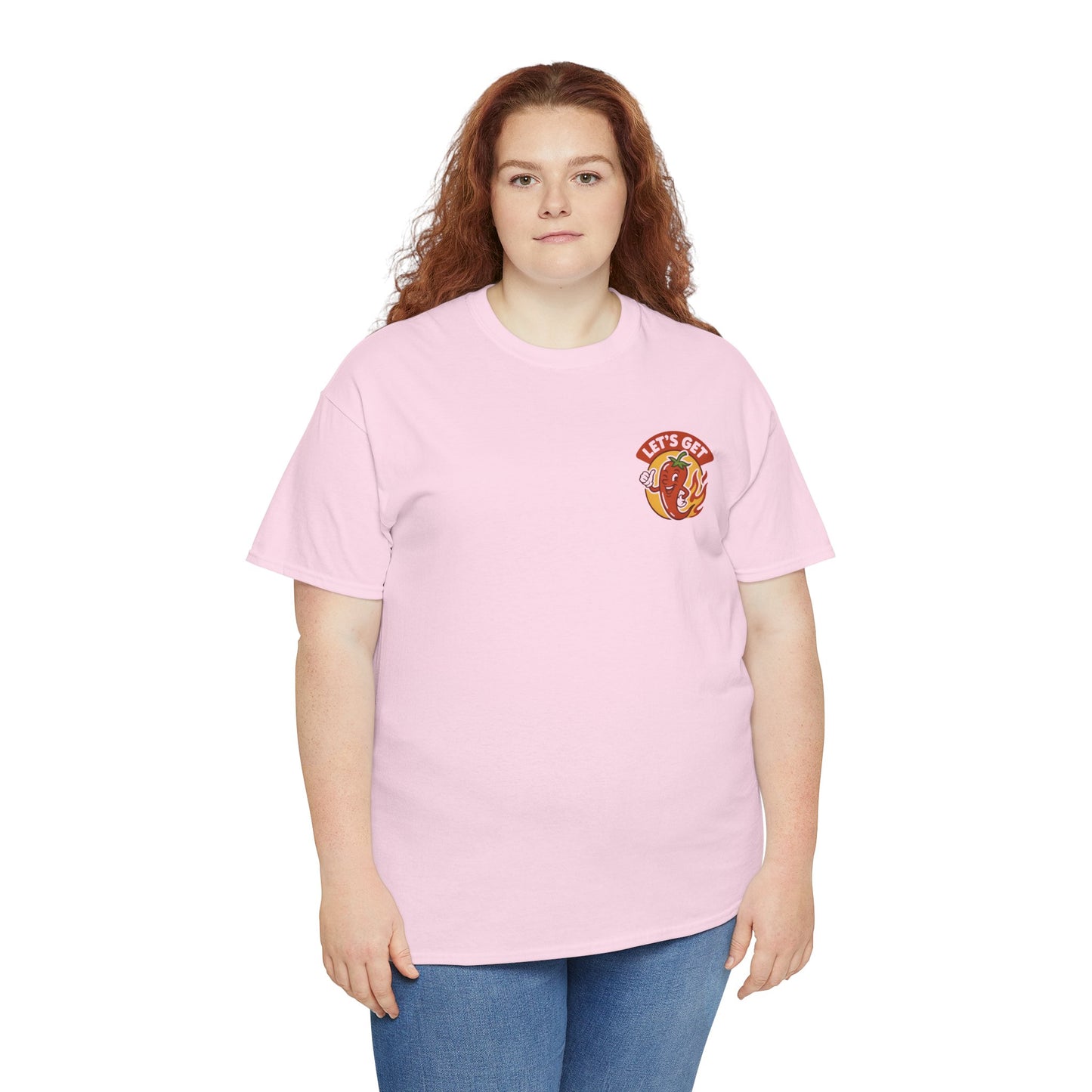 Spicy Themed Unisex Tee | Let's Get Fired Up T-Shirt, Fun Gift for Foodies, Summer BBQ, Casual Wear, Party Outfit, Spice Lover