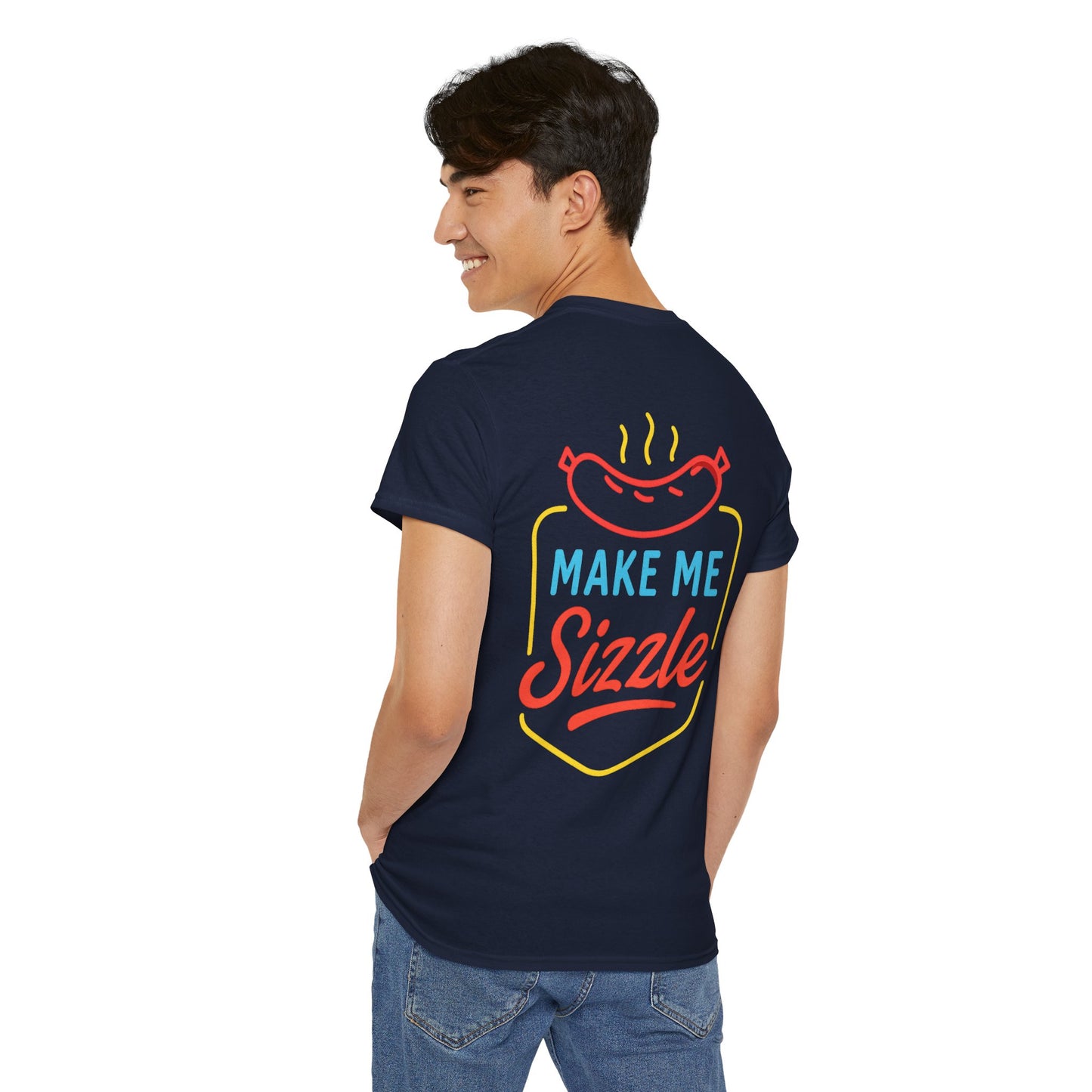 Sizzling Unisex Tee - Fun Summer BBQ Shirt, Gift for Grill Lovers, Casual Summer Wear, Birthday, Outdoor Gatherings