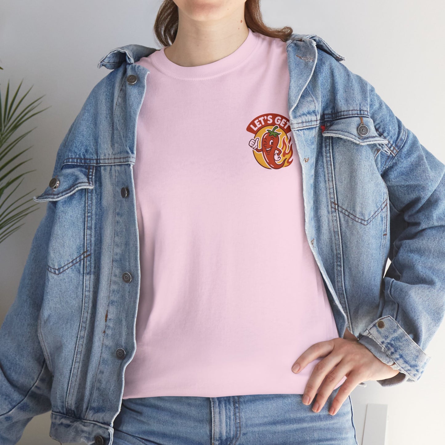 Spicy Themed Unisex Tee | Let's Get Fired Up T-Shirt, Fun Gift for Foodies, Summer BBQ, Casual Wear, Party Outfit, Spice Lover