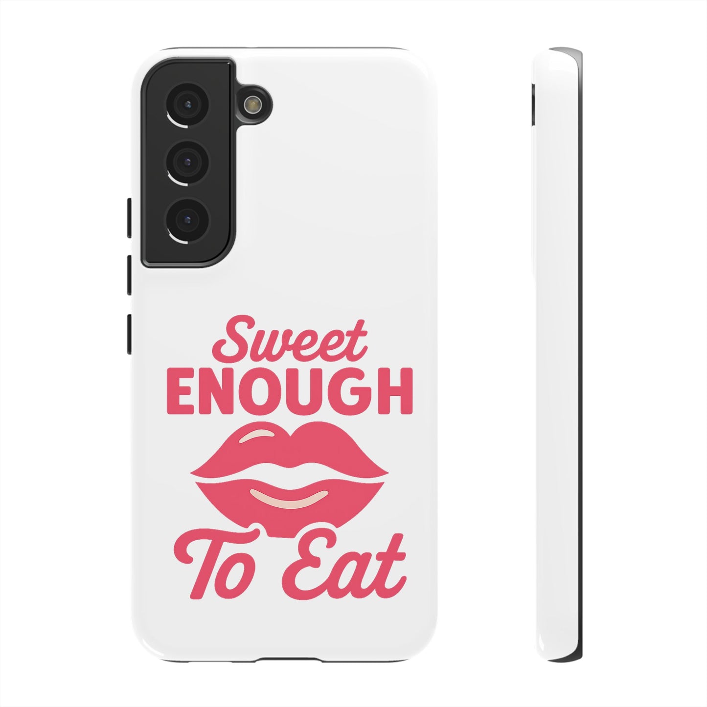 Sweet Enough Phone Case, Cute Gift for Food Lovers, Phone Accessories for Her, Fun Cell Phone Cover, Valentine’s Day Present
