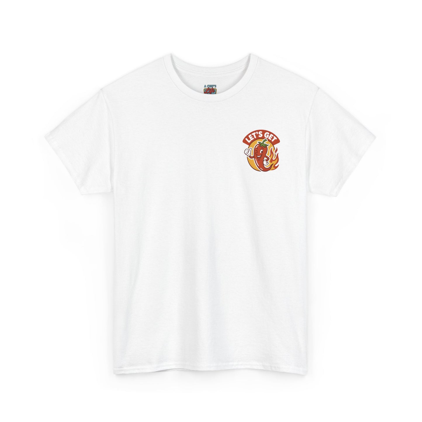 Spicy Themed Unisex Tee | Let's Get Fired Up T-Shirt, Fun Gift for Foodies, Summer BBQ, Casual Wear, Party Outfit, Spice Lover