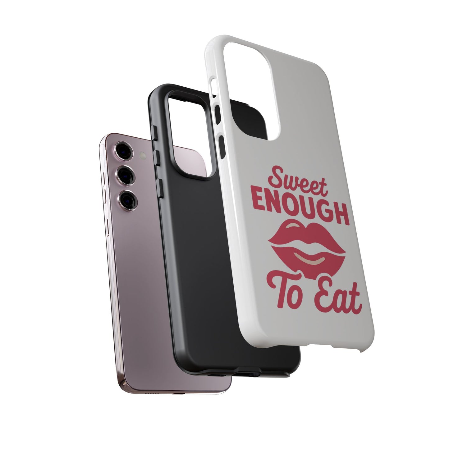 Sweet Enough Phone Case, Cute Gift for Food Lovers, Phone Accessories for Her, Fun Cell Phone Cover, Valentine’s Day Present