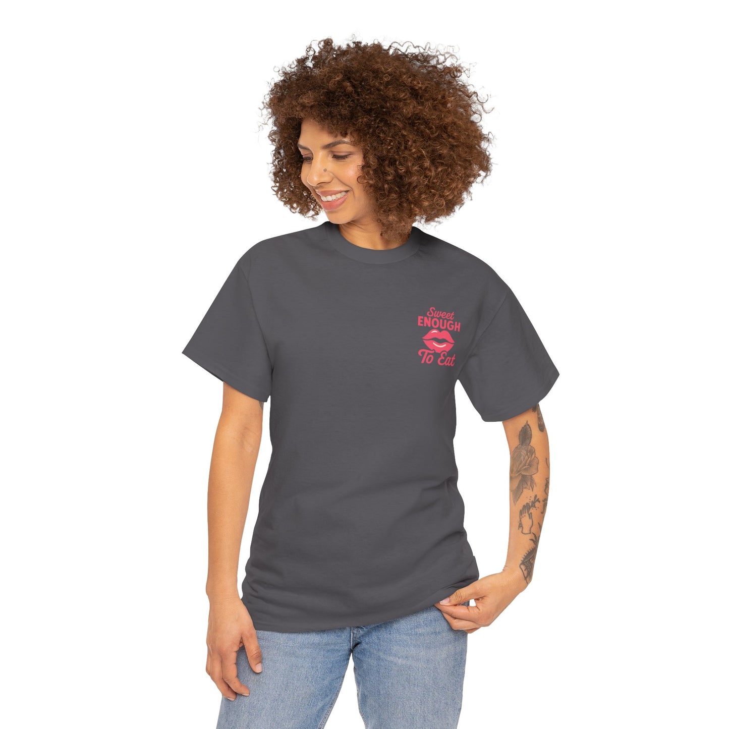 Sweet Enough to Eat Tee, Cute Graphic Tee, Fun Casual Wear, Birthday Gift, Sweet Quotes Shirt