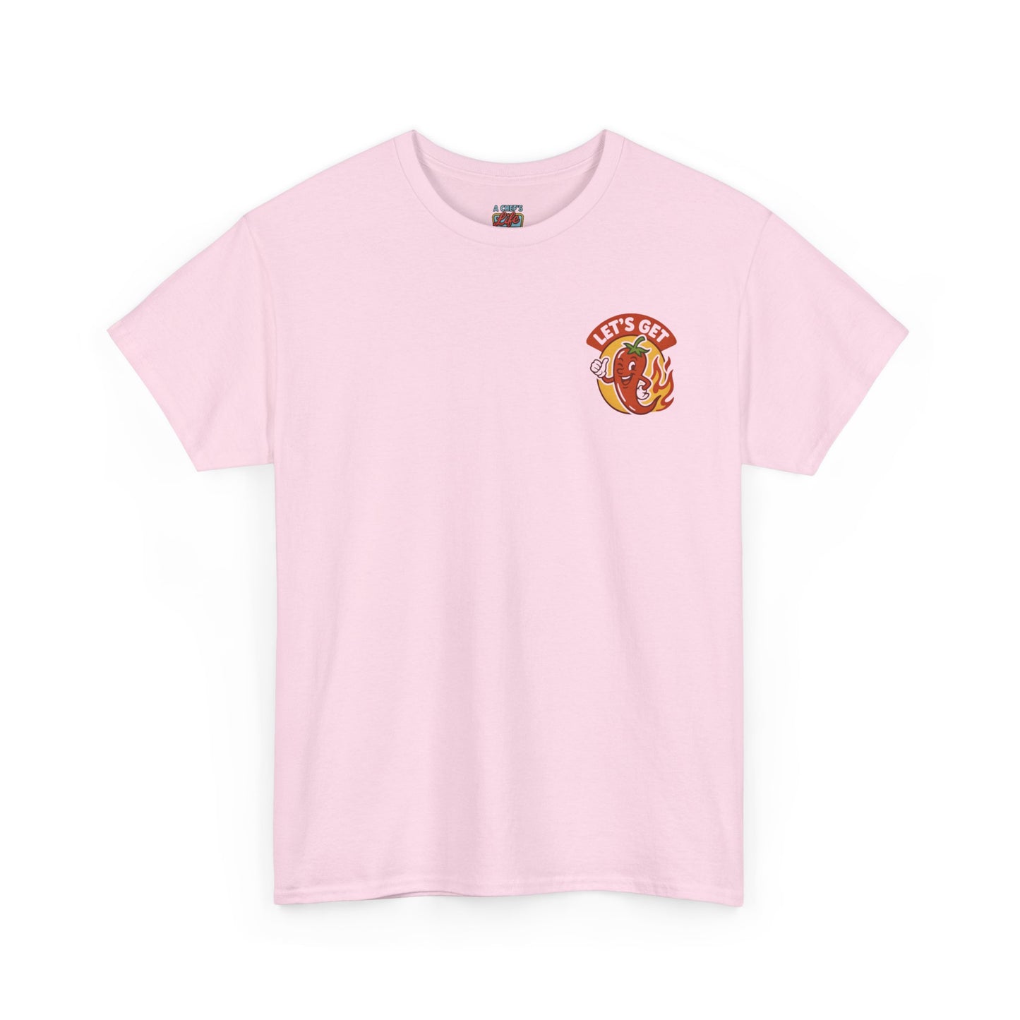Spicy Themed Unisex Tee | Let's Get Fired Up T-Shirt, Fun Gift for Foodies, Summer BBQ, Casual Wear, Party Outfit, Spice Lover