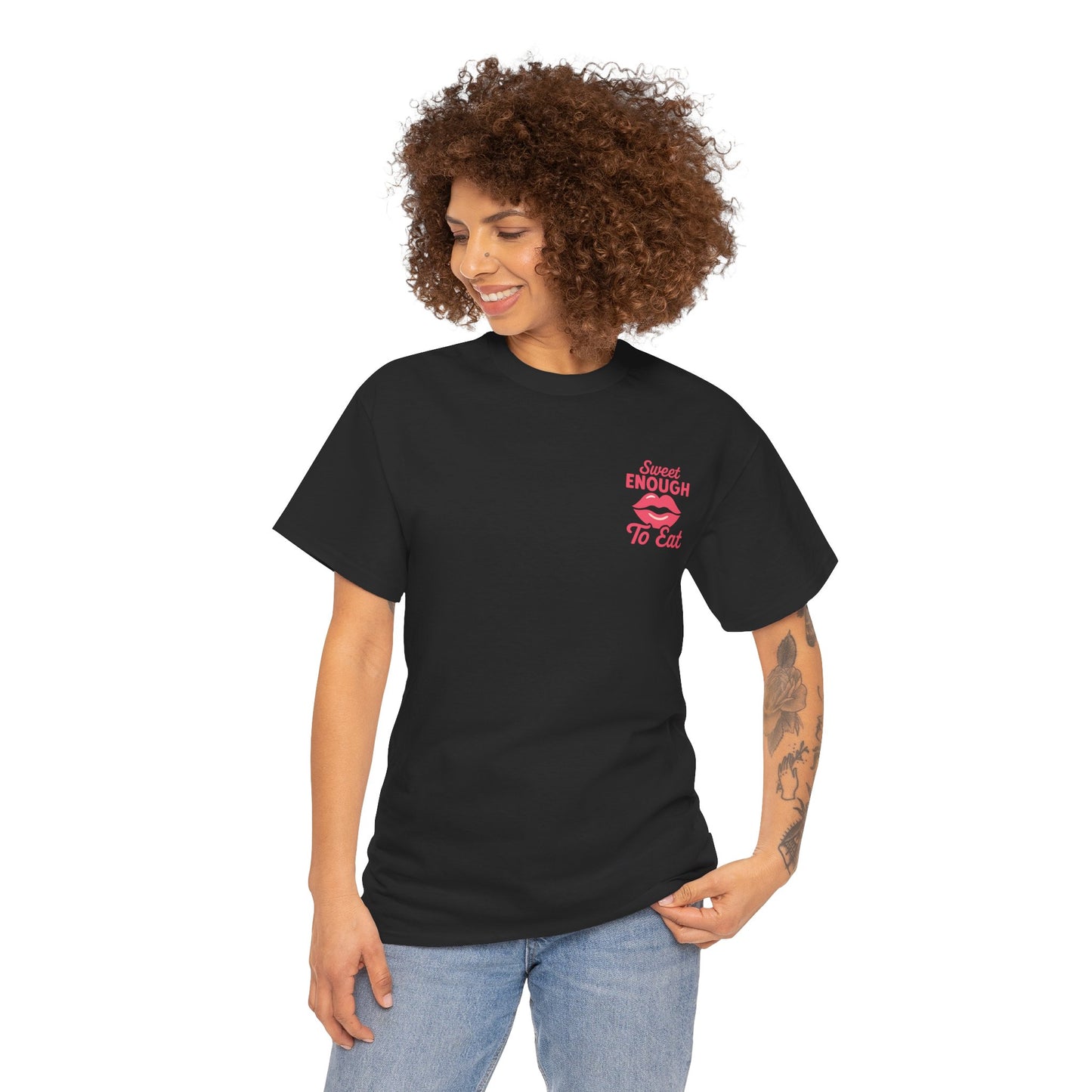Sweet Enough to Eat Tee, Cute Graphic Tee, Fun Casual Wear, Birthday Gift, Sweet Quotes Shirt