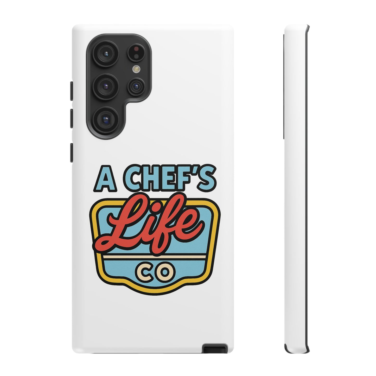 Chef Phone Case, Culinary Gift, Foodie Accessory, A Chef's Life, Kitchen Decor, Durable Phone Cover