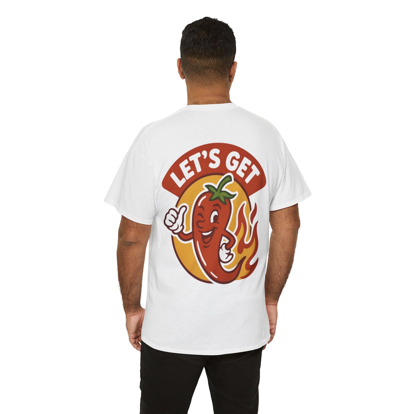 Spicy Themed Unisex Tee | Let's Get Fired Up T-Shirt, Fun Gift for Foodies, Summer BBQ, Casual Wear, Party Outfit, Spice Lover