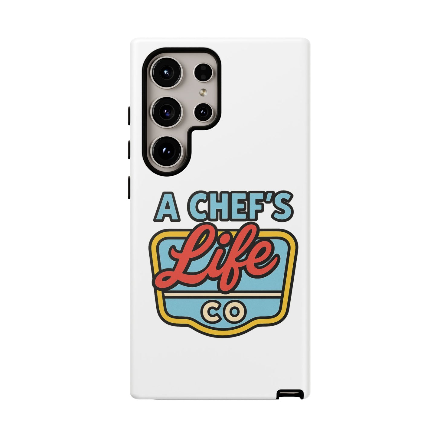 Chef Phone Case, Culinary Gift, Foodie Accessory, A Chef's Life, Kitchen Decor, Durable Phone Cover