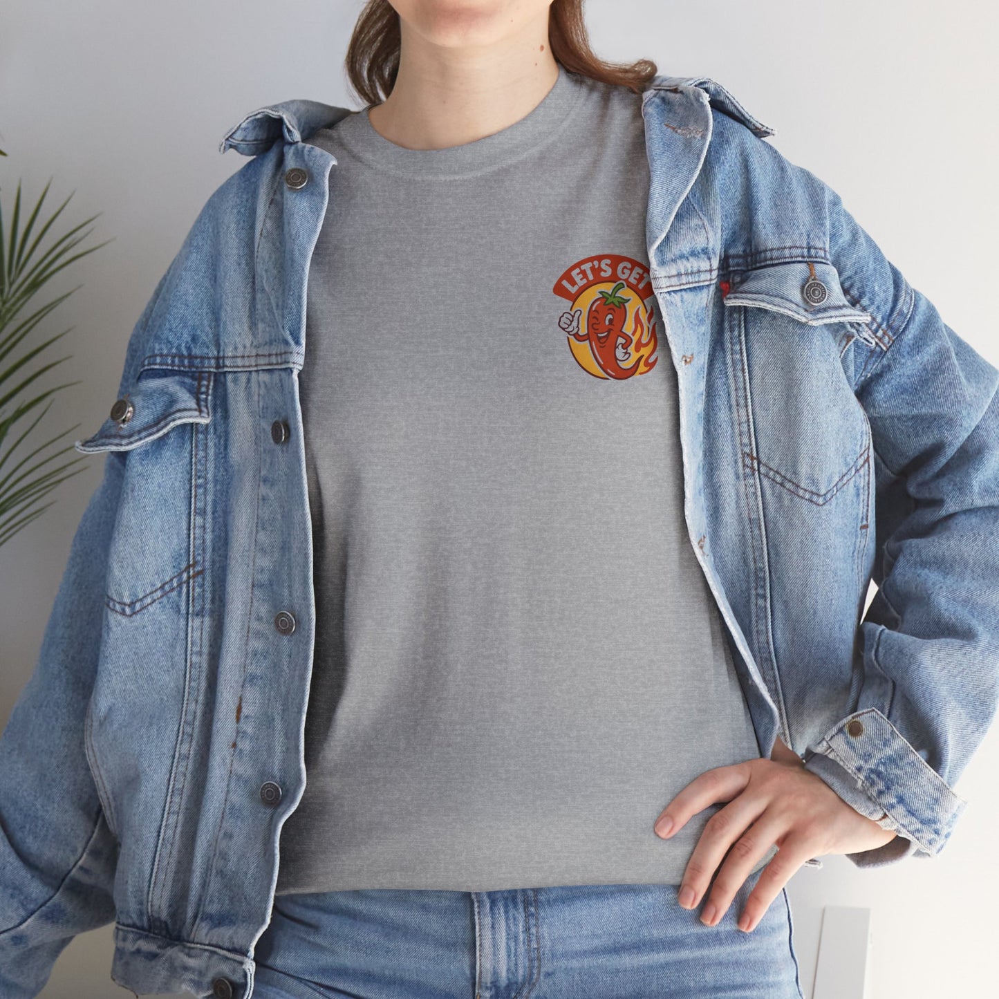 Spicy Themed Unisex Tee | Let's Get Fired Up T-Shirt, Fun Gift for Foodies, Summer BBQ, Casual Wear, Party Outfit, Spice Lover
