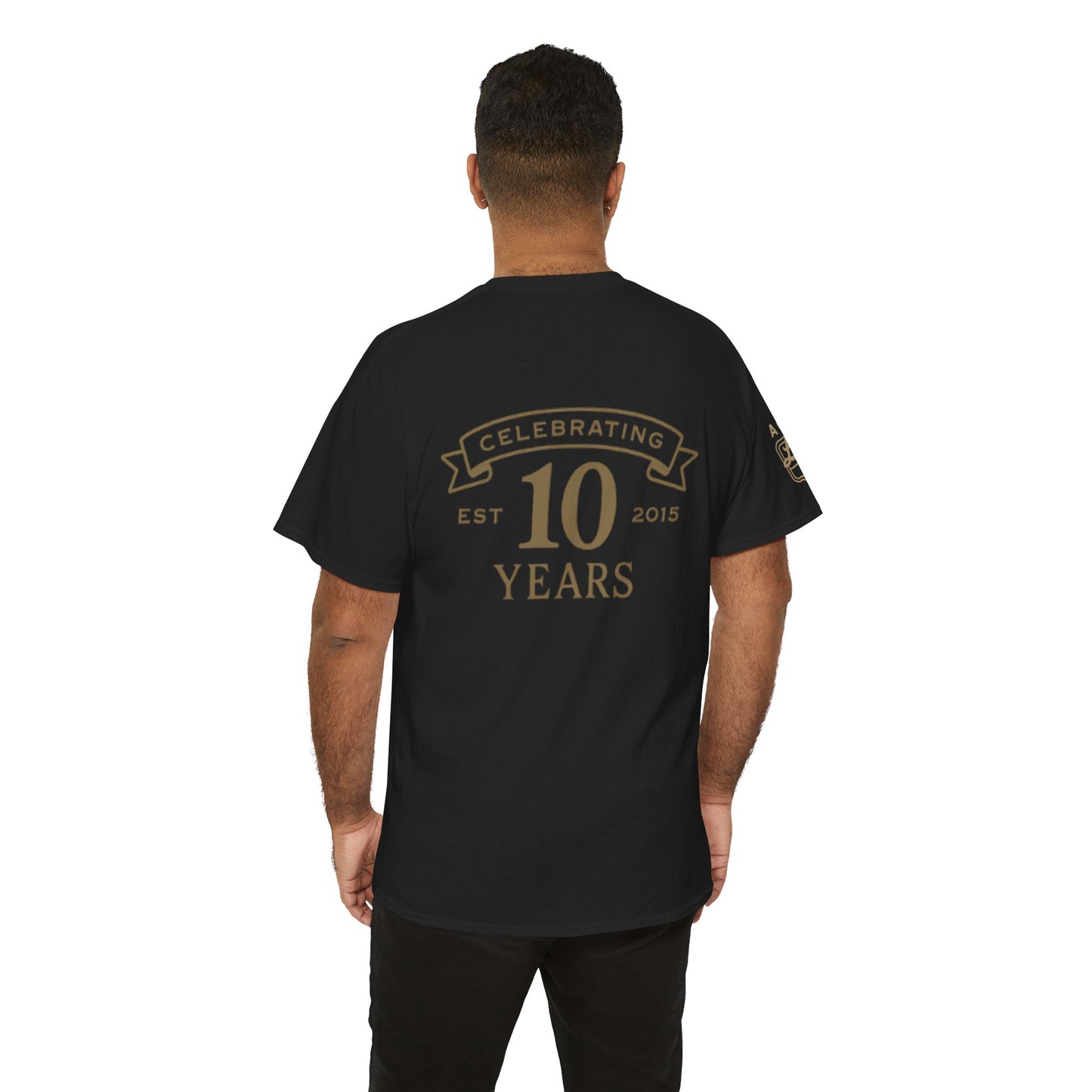 Unisex Heavy Cotton Tee celebrating 10 Years at The Bluebell Inn, Comfy Tee, Lodge Apparel, Anniversary Gift, Casual Wear, Souvenir Shirt
