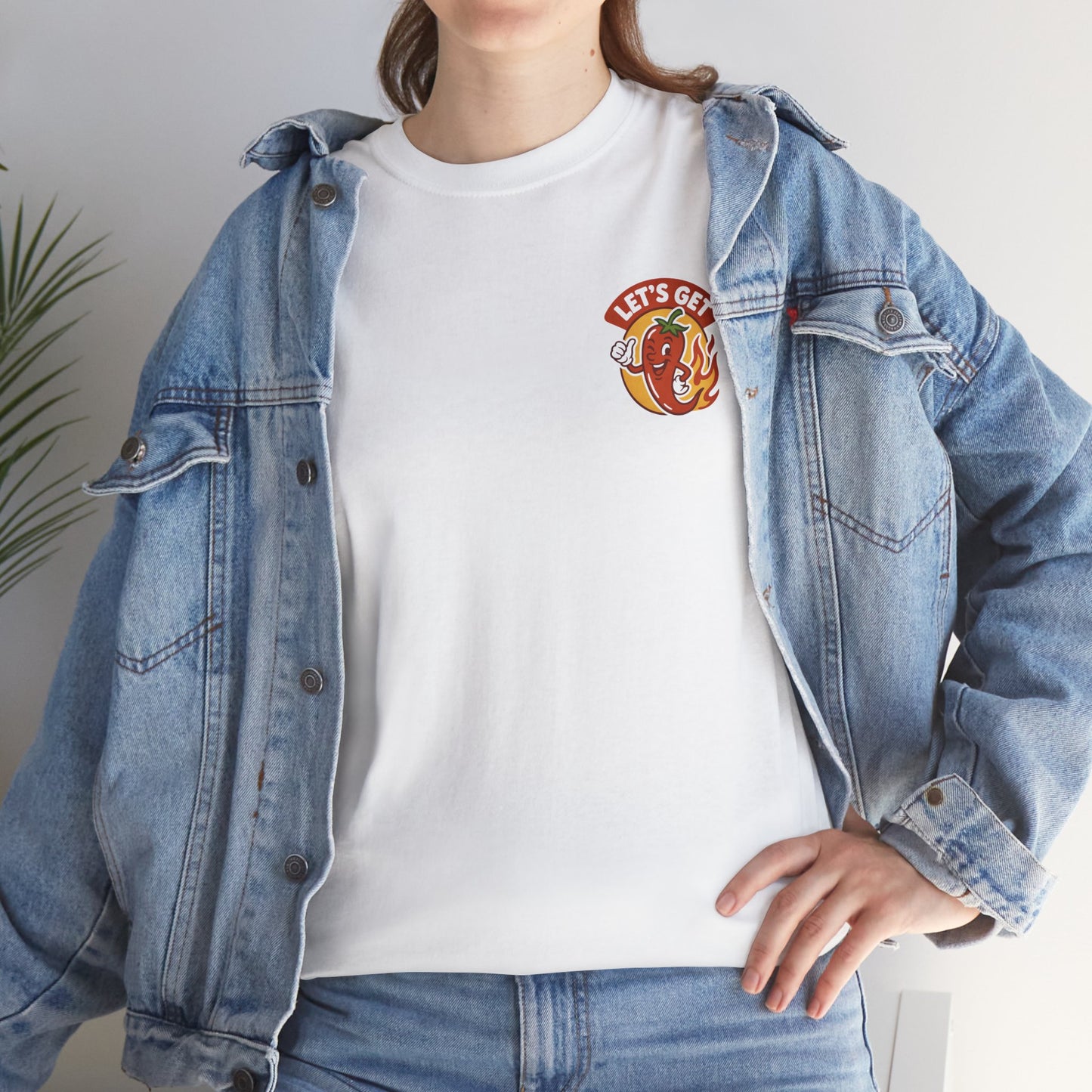 Spicy Themed Unisex Tee | Let's Get Fired Up T-Shirt, Fun Gift for Foodies, Summer BBQ, Casual Wear, Party Outfit, Spice Lover