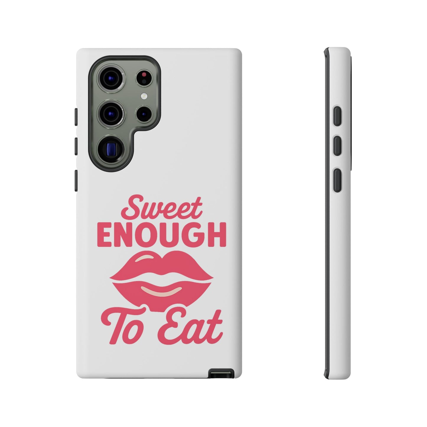 Sweet Enough Phone Case, Cute Gift for Food Lovers, Phone Accessories for Her, Fun Cell Phone Cover, Valentine’s Day Present