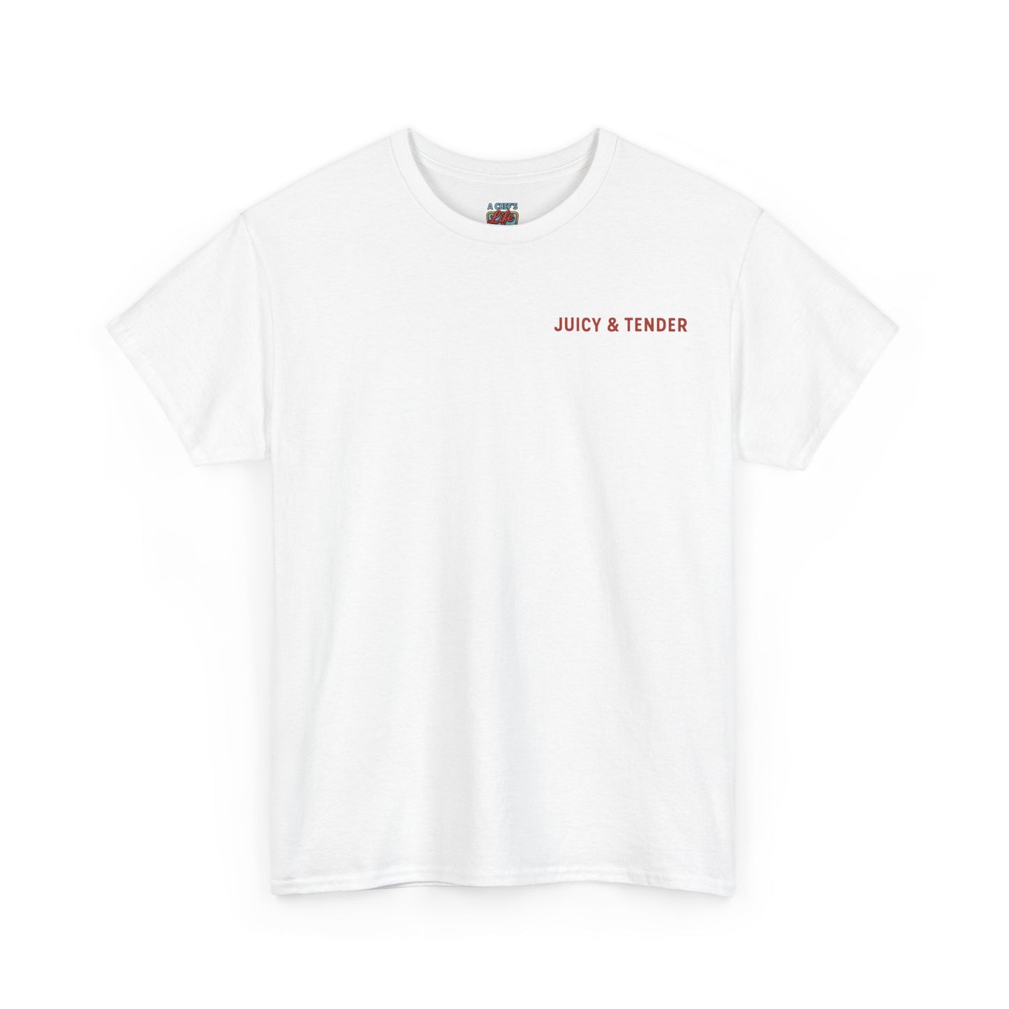 Juicy & Tender Cooking Tee, Fun Chef Shirt for Food Lovers, Summer BBQ, Great Gift for Cooks, Funny Cooking Apparel, Home Chef Gift