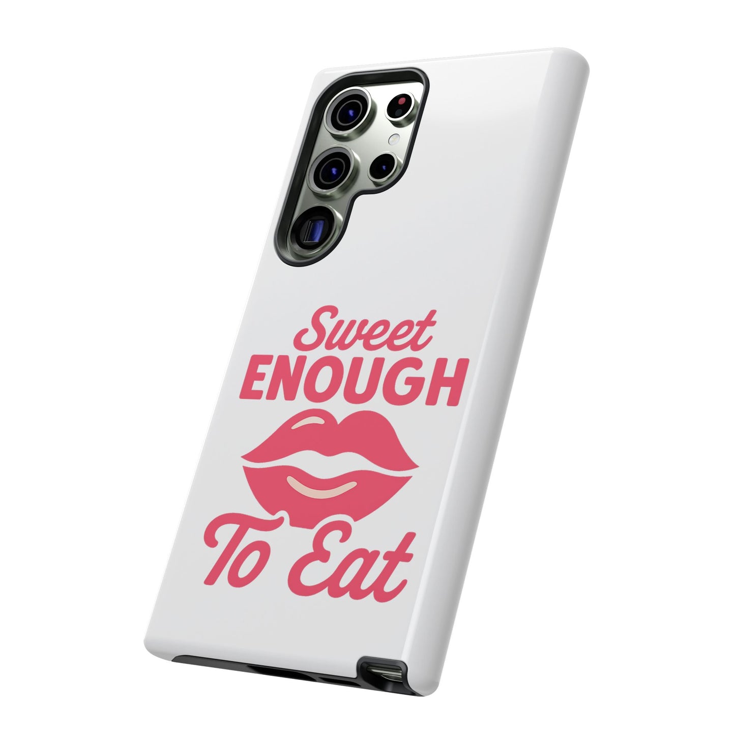 Sweet Enough Phone Case, Cute Gift for Food Lovers, Phone Accessories for Her, Fun Cell Phone Cover, Valentine’s Day Present