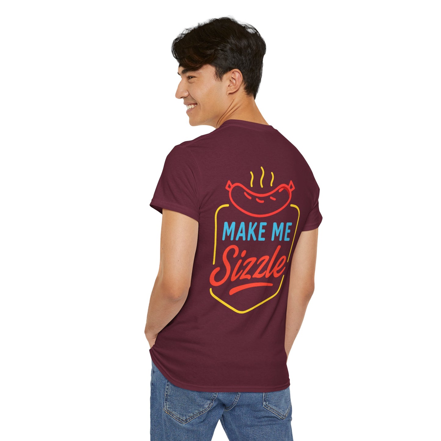 Sizzling Unisex Tee - Fun Summer BBQ Shirt, Gift for Grill Lovers, Casual Summer Wear, Birthday, Outdoor Gatherings