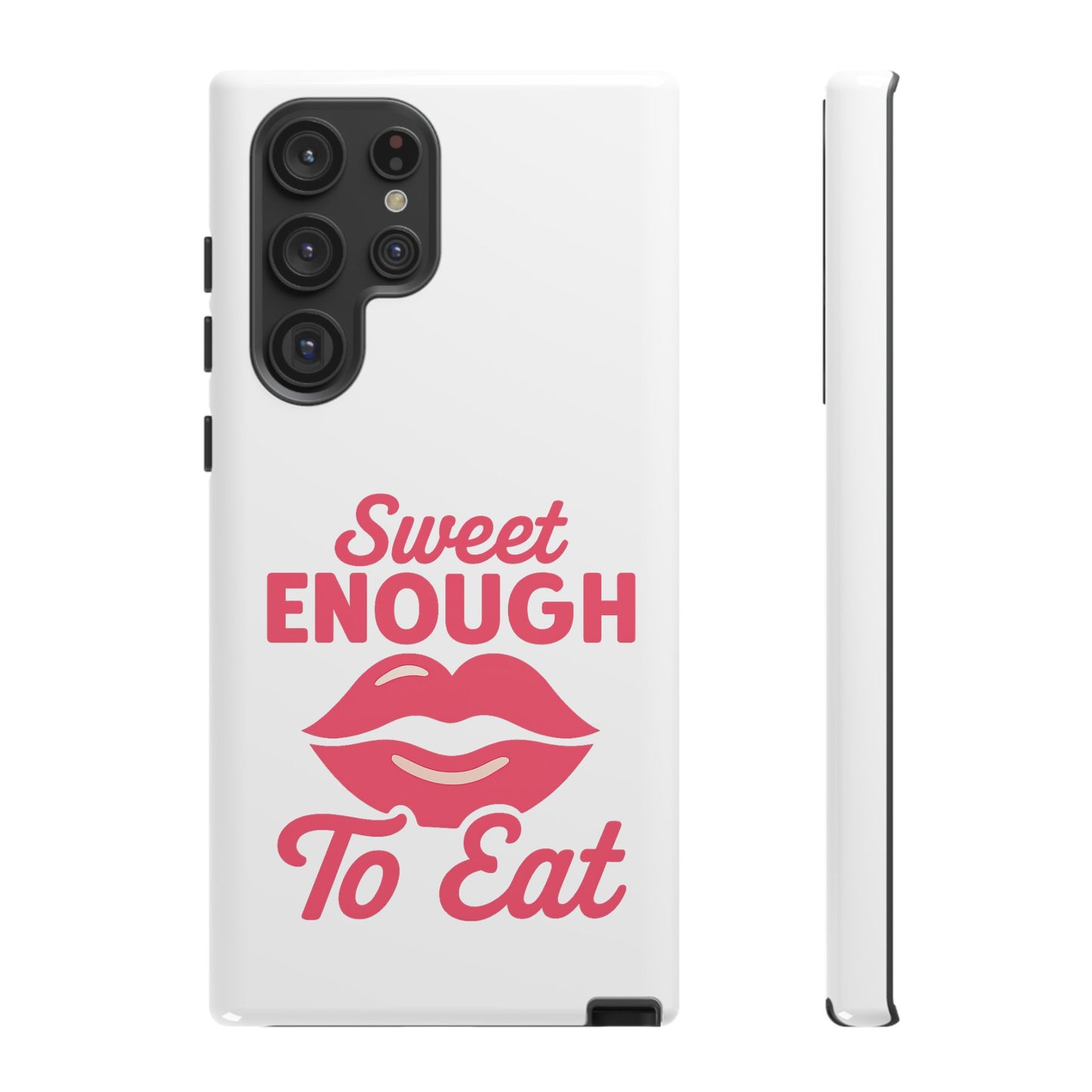 Sweet Enough Phone Case, Cute Gift for Food Lovers, Phone Accessories for Her, Fun Cell Phone Cover, Valentine’s Day Present