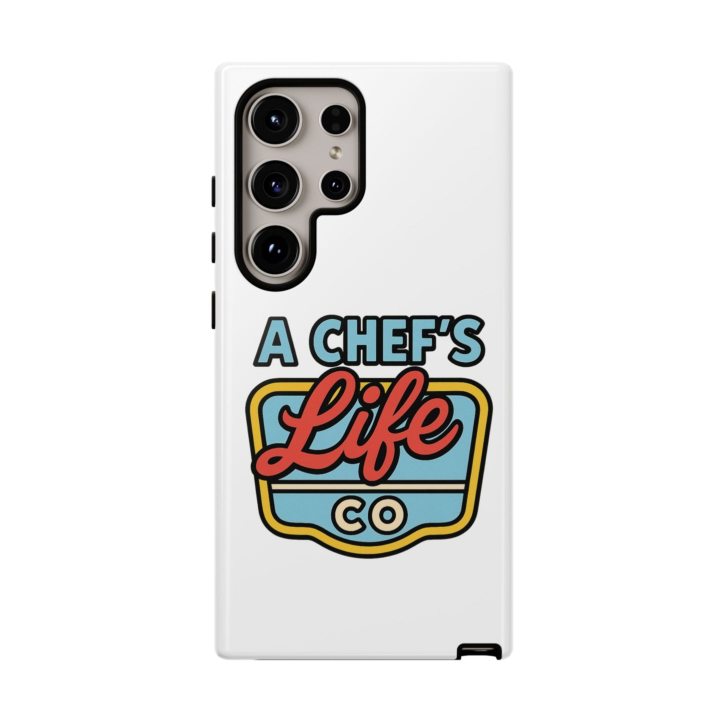 Chef Phone Case, Culinary Gift, Foodie Accessory, A Chef's Life, Kitchen Decor, Durable Phone Cover