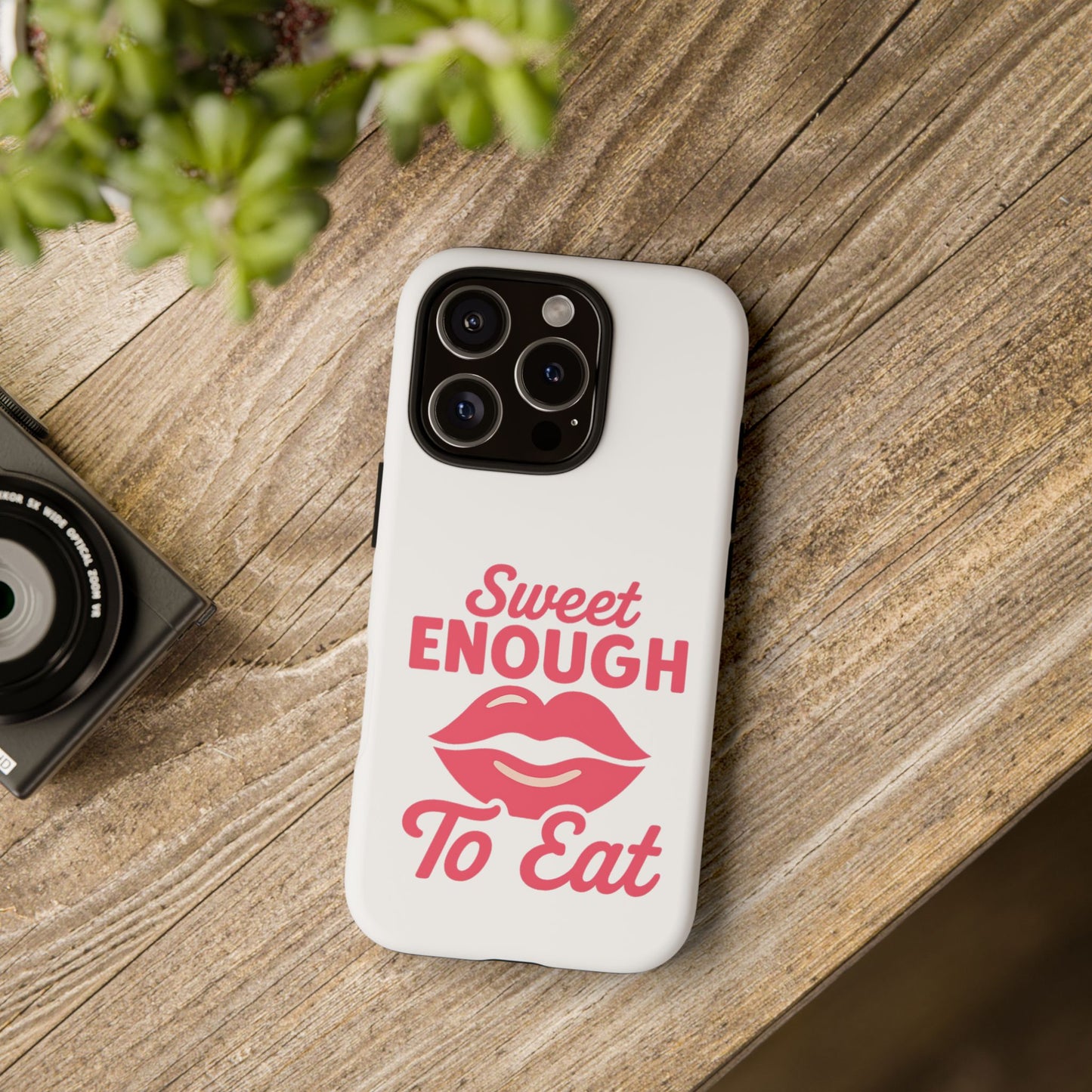 Sweet Enough Phone Case, Cute Gift for Food Lovers, Phone Accessories for Her, Fun Cell Phone Cover, Valentine’s Day Present
