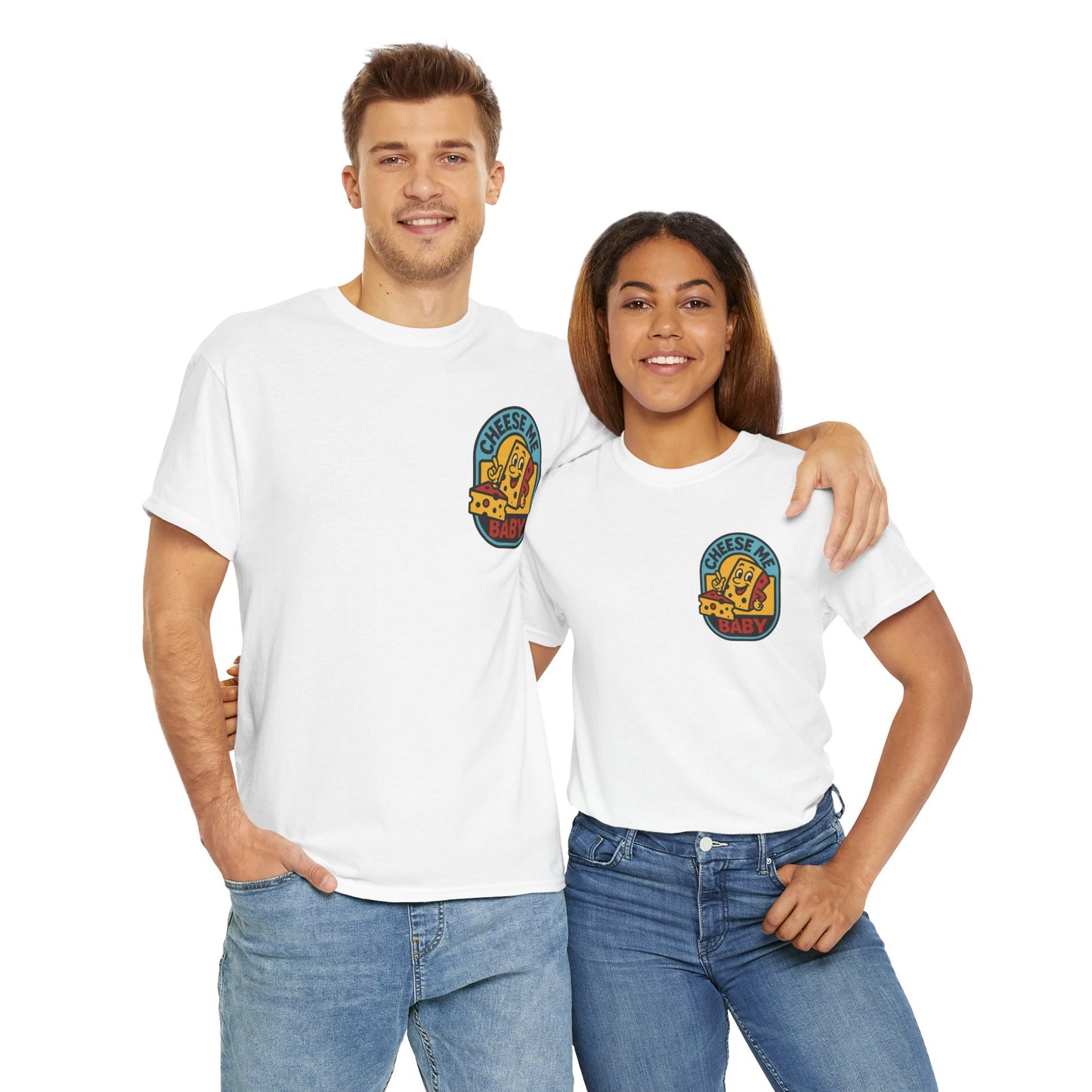 Cheesy Humor Unisex Tee | Cute Graphic Tee for Cheese Lovers | Gifts for Foodies, Fun Party Shirt, Casual Wear