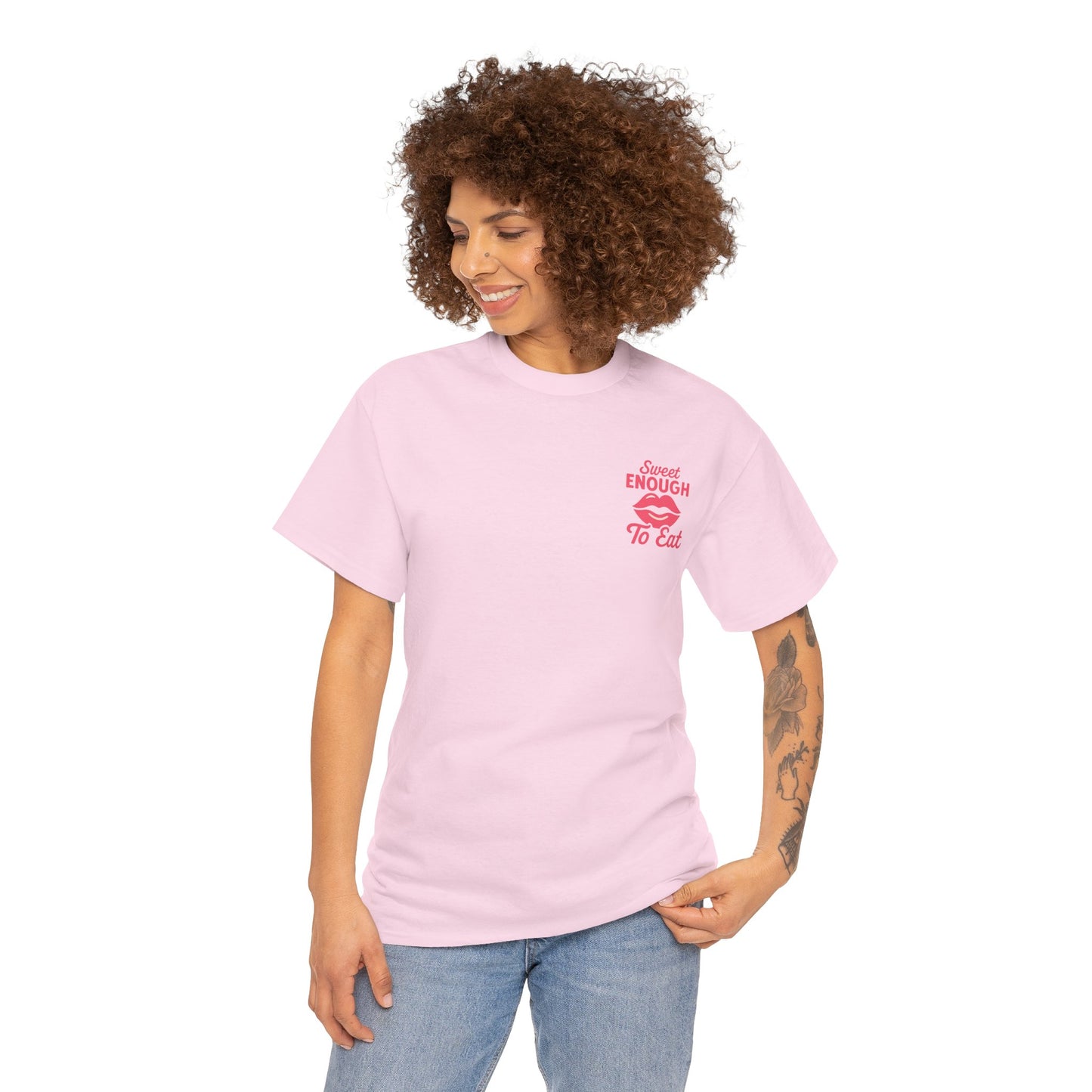 Sweet Enough to Eat Tee, Cute Graphic Tee, Fun Casual Wear, Birthday Gift, Sweet Quotes Shirt