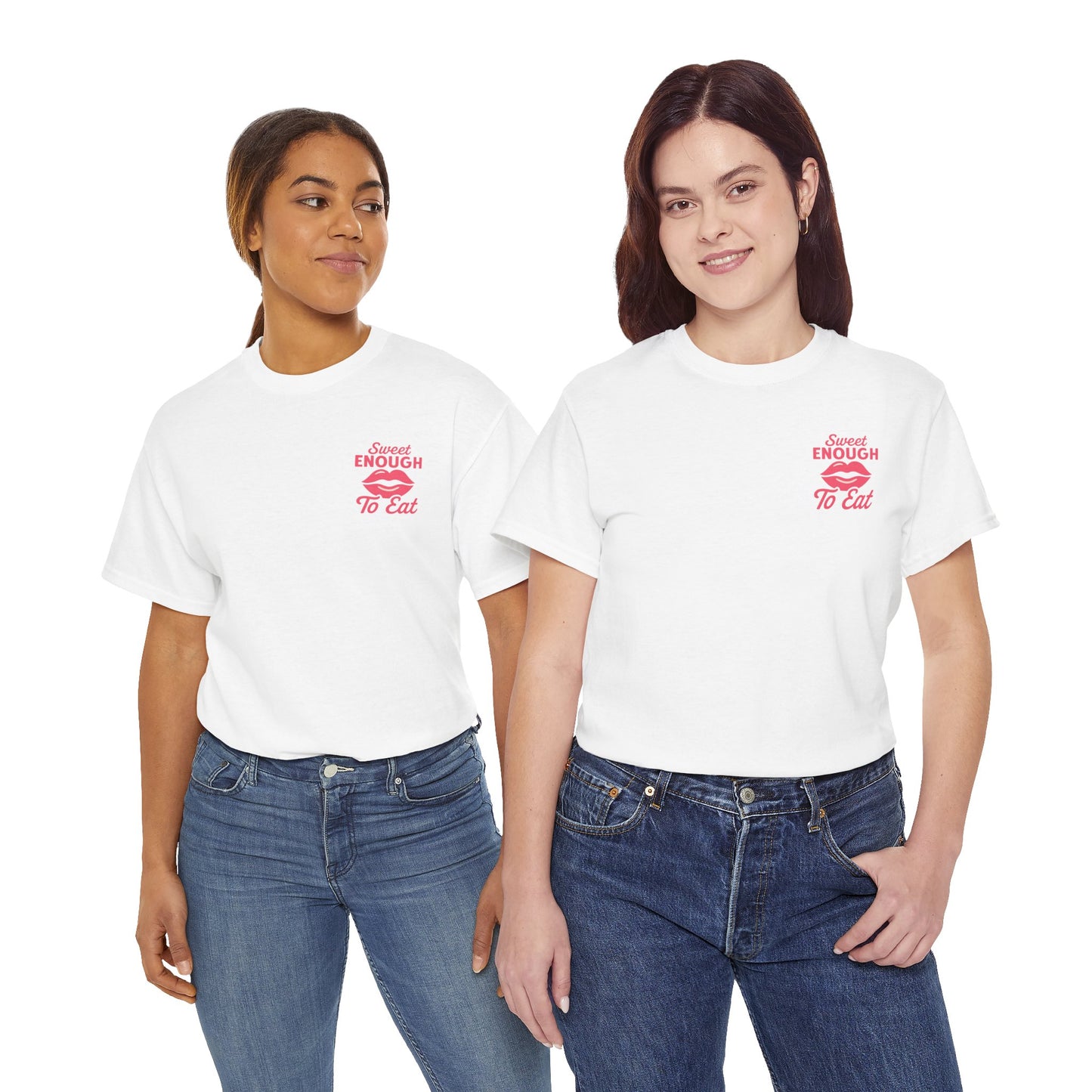 Sweet Enough to Eat Tee, Cute Graphic Tee, Fun Casual Wear, Birthday Gift, Sweet Quotes Shirt