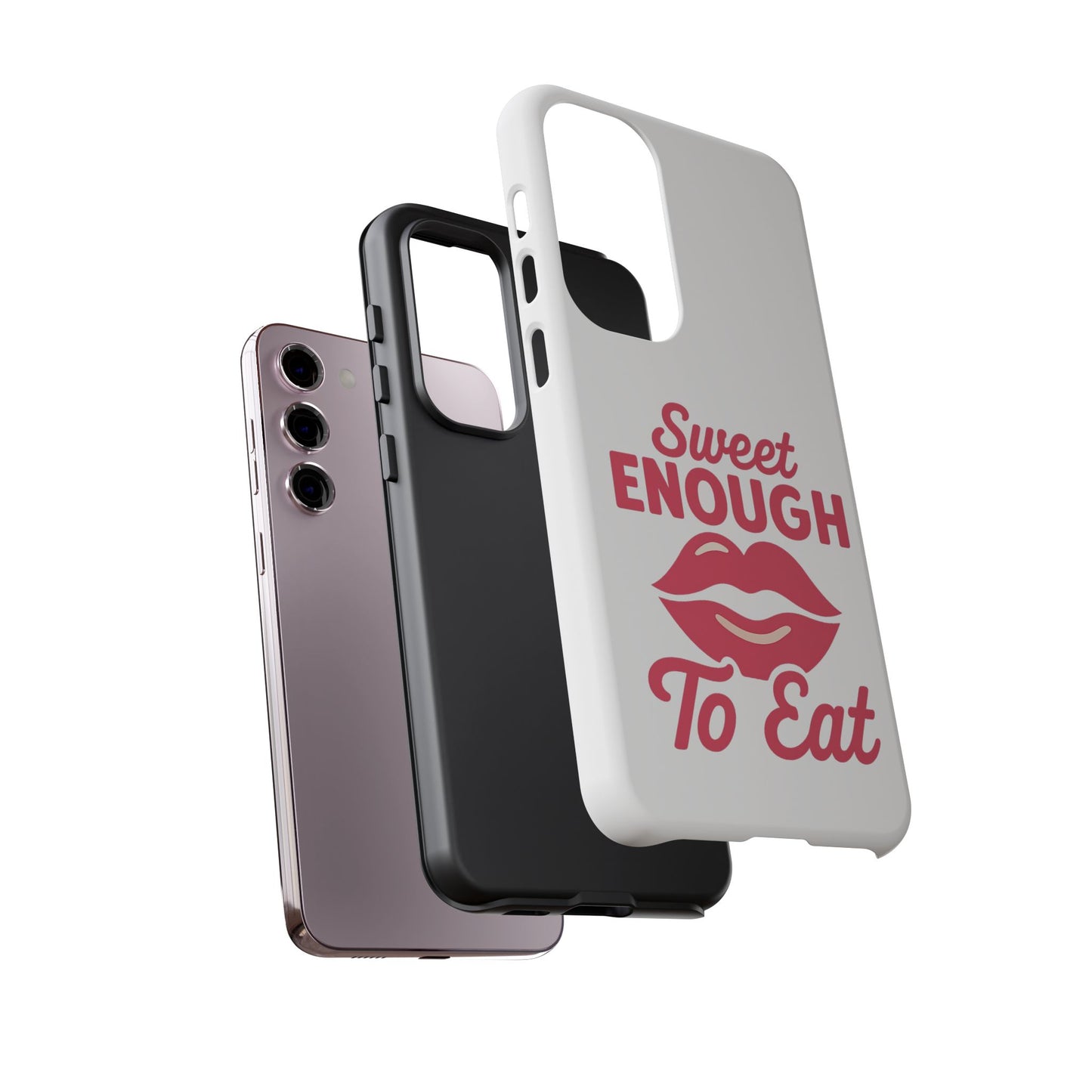 Sweet Enough Phone Case, Cute Gift for Food Lovers, Phone Accessories for Her, Fun Cell Phone Cover, Valentine’s Day Present
