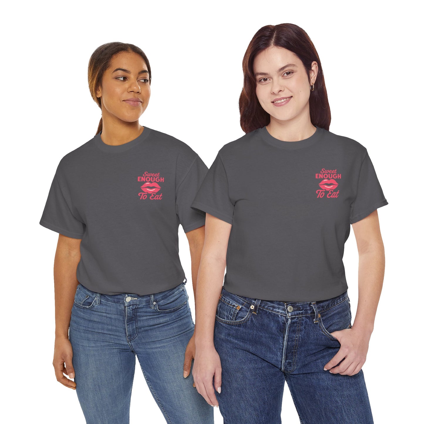 Sweet Enough to Eat Tee, Cute Graphic Tee, Fun Casual Wear, Birthday Gift, Sweet Quotes Shirt