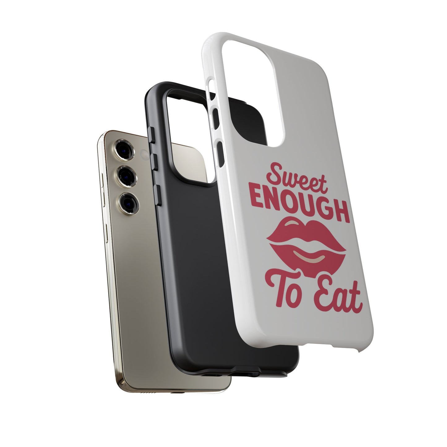 Sweet Enough Phone Case, Cute Gift for Food Lovers, Phone Accessories for Her, Fun Cell Phone Cover, Valentine’s Day Present