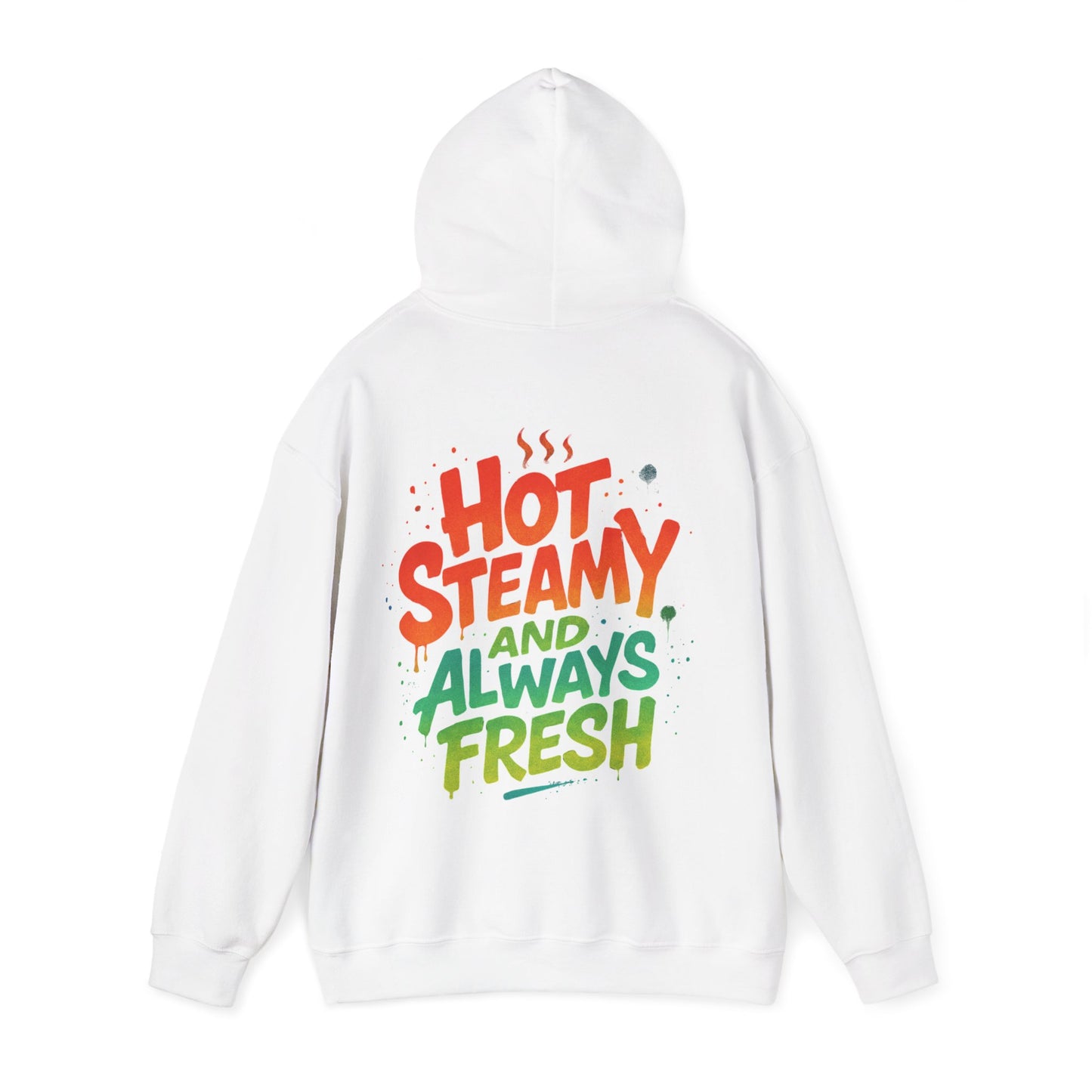 Colorful 'Hot Steamy and Always Fresh' Unisex Hoodie, Gift for Coffee Lovers, Casual Wear, Perfect for Birthdays, Chill Days