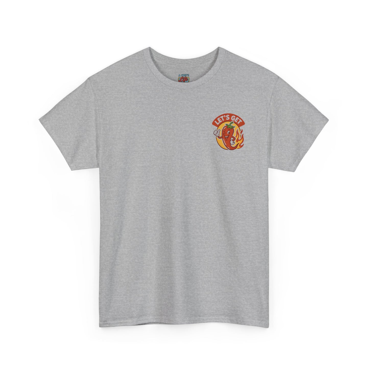 Spicy Themed Unisex Tee | Let's Get Fired Up T-Shirt, Fun Gift for Foodies, Summer BBQ, Casual Wear, Party Outfit, Spice Lover