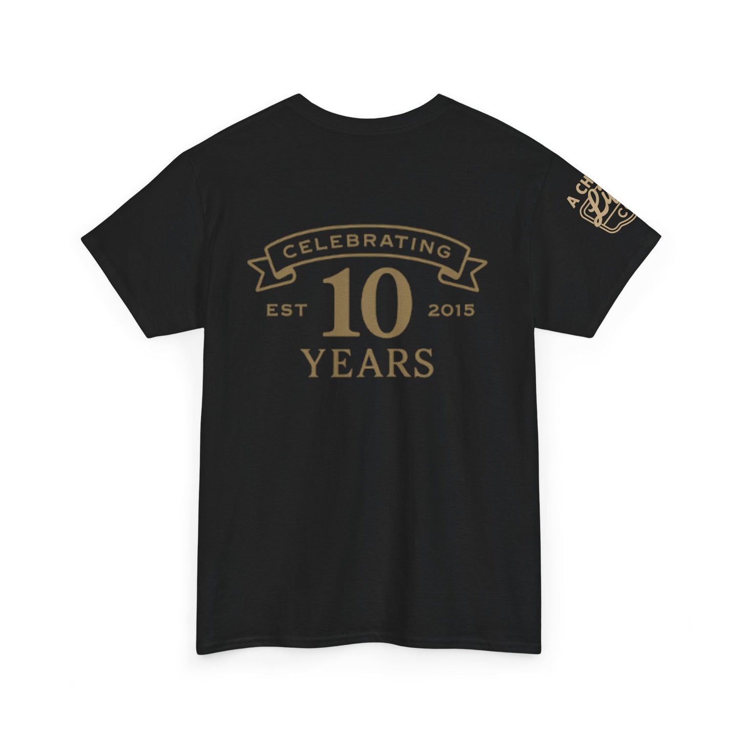Unisex Heavy Cotton Tee celebrating 10 Years at The Bluebell Inn, Comfy Tee, Lodge Apparel, Anniversary Gift, Casual Wear, Souvenir Shirt